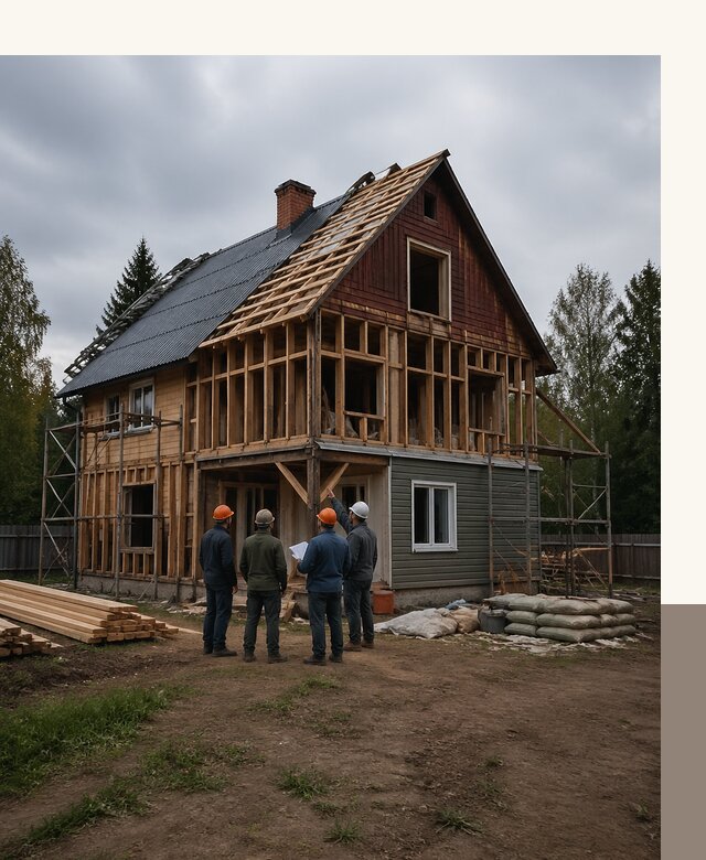 Реконструкция дачного дома в Лениногорске под ключ с проектом