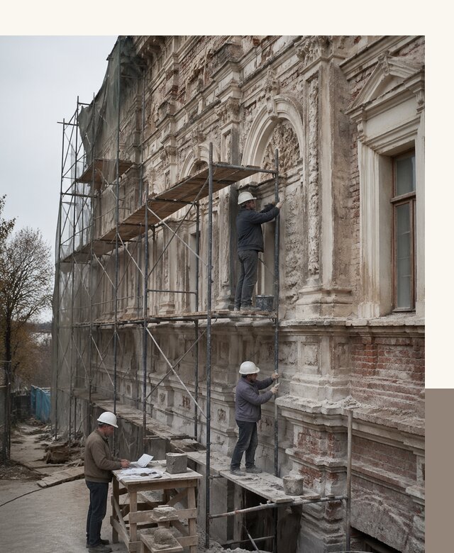 Реставрация объектов культурного наследия под ключ в Лениногорске