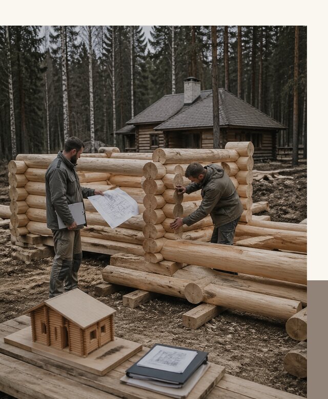 Проектирование и строительство домов из бревна в Лениногорске